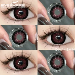EYESHARE Color Contact Lenses for Eyes 1pair Black Lenses Big Eye Lenses Gray Eye Contacts Yearly Natural Eye Contact Lenses