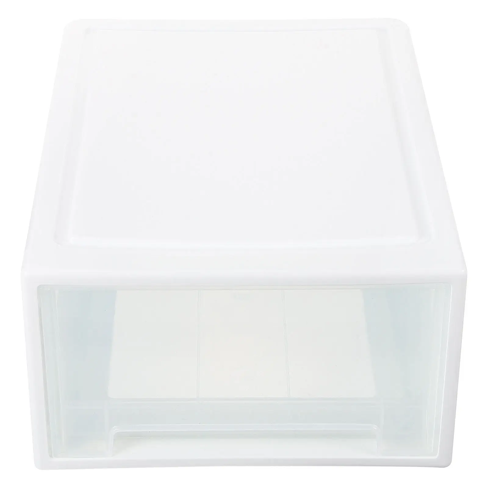 1pcs-white-plastic-storage-box-drawer-style-underwear-container-breathable-large-capacity-clothes-holder-for-socks