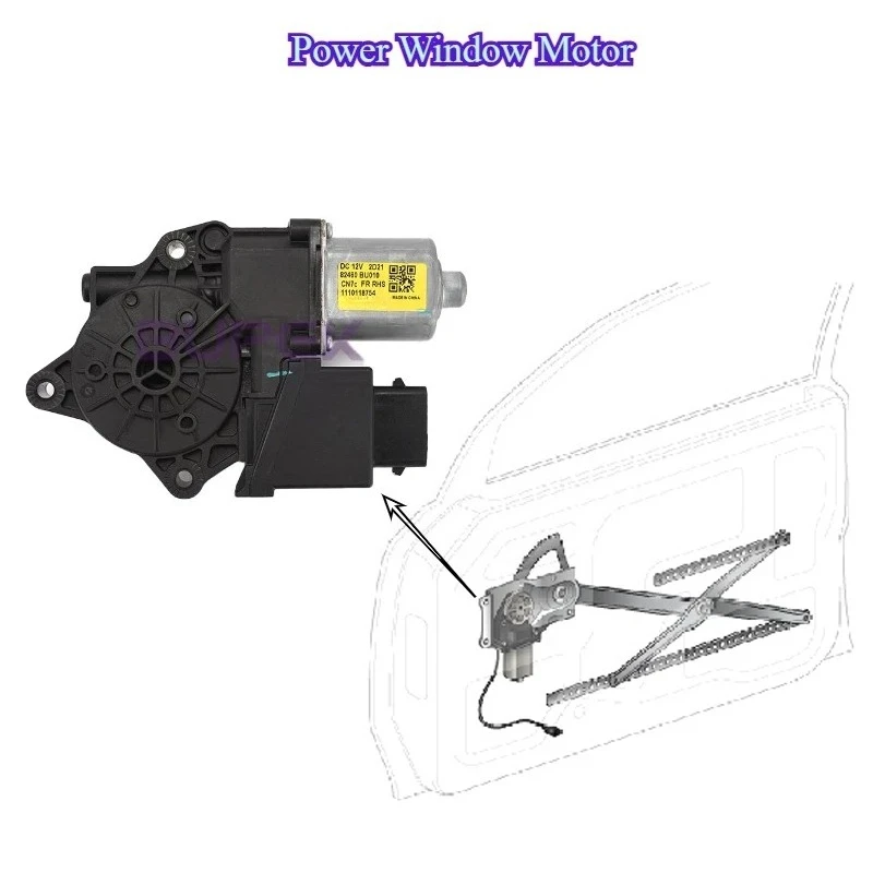 BUPEK Car Power Window Lift for 2019-2024 Hyundai Palisade Electric Window Regulator Motor Genuine Parts 82460S8010