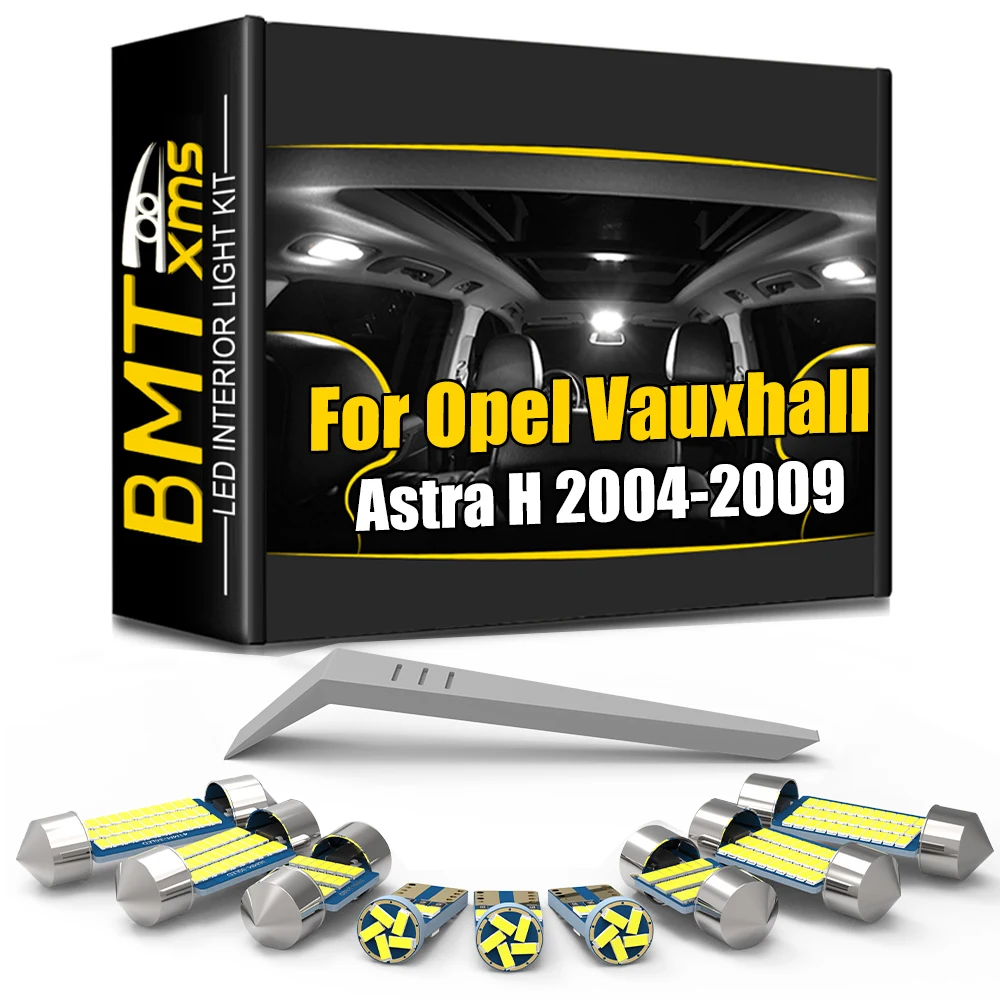 

Комплект светодиодных внутренних светильников BMTxms, 13 шт., Canbus, для Opel Vauxhall Astra H 2004, 2005, 2006, 2007, 2008, 2009, лампа для купола, солнцезащитного козырька, лампа для перчаточного ящика