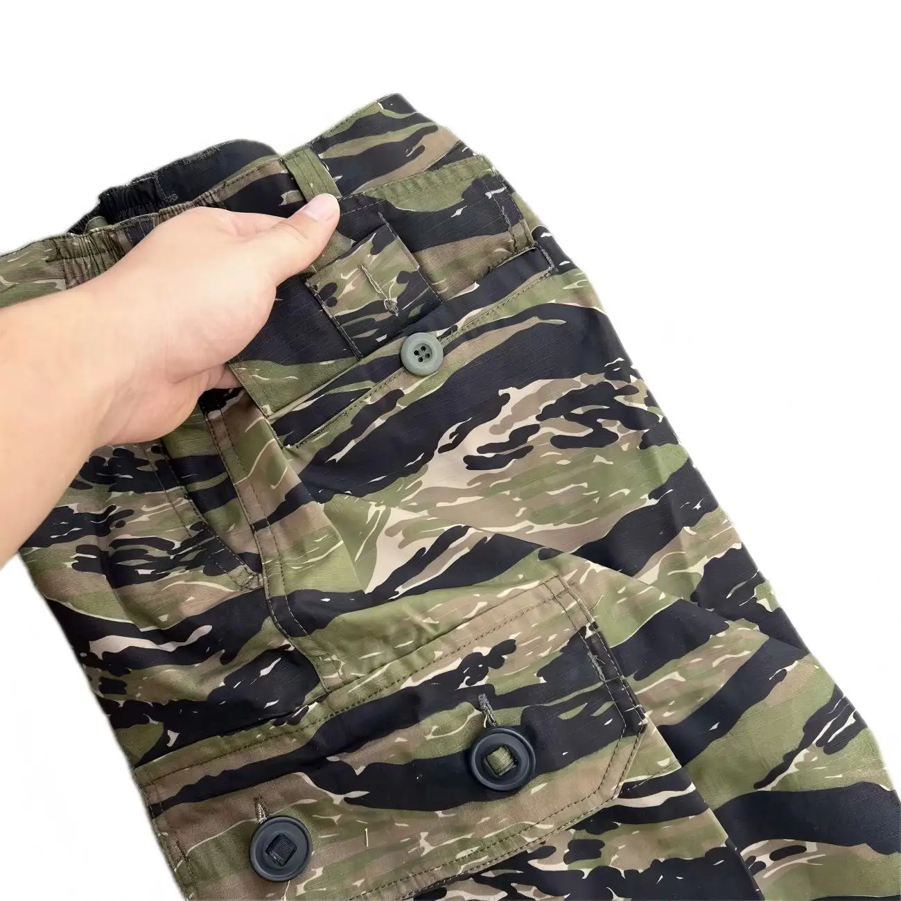 Vietnam War Jungle Tiger Spot Over Size Old School Tactics Outdoor Hiking Mountaineering Summer Sports Shorts Breathable
