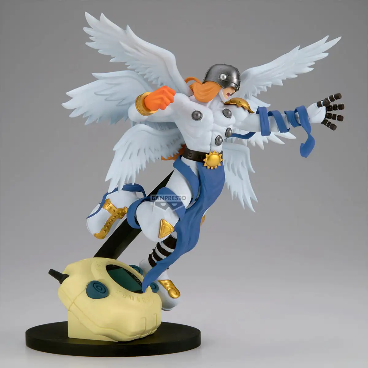 Original Bandai Model Banpresto Digimon Adventure 22cm Angemon 10cm Patamon Figure Anime PVC Figurine Collection Toys Gifts view 3