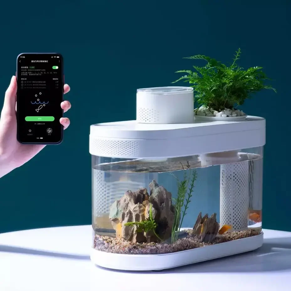Fish Tank Pro Smart Feeder Wi-Fi Smart Box APP التحكم الذكي عن بعد التغذية التلقائية