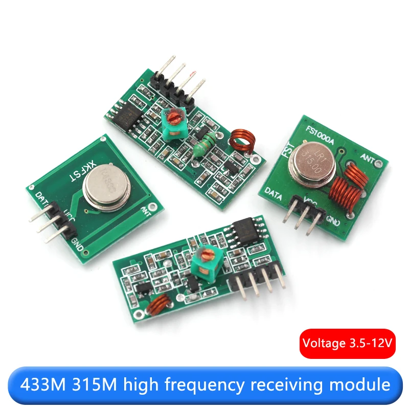 1set 433M 315M regenerative high frequency receiving module transmitter module wireless transmitter + receiver