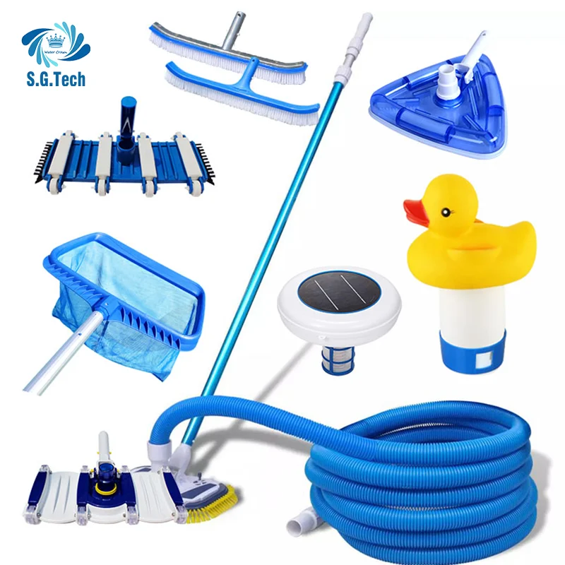 Full set of manual PVC suction trolley for water crown swimming pool cleaning