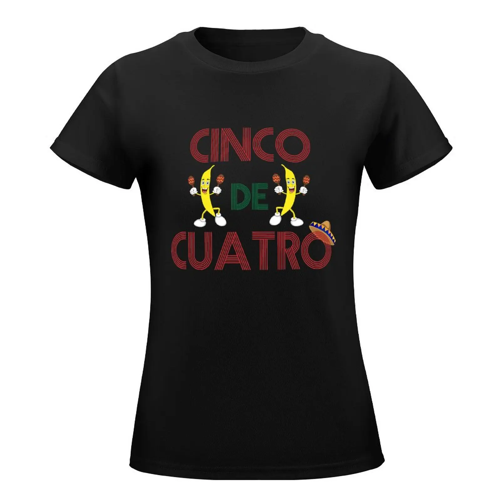 Cinco De Cuatro T-Shirt Blouse Short sleeve tee Woman clothing