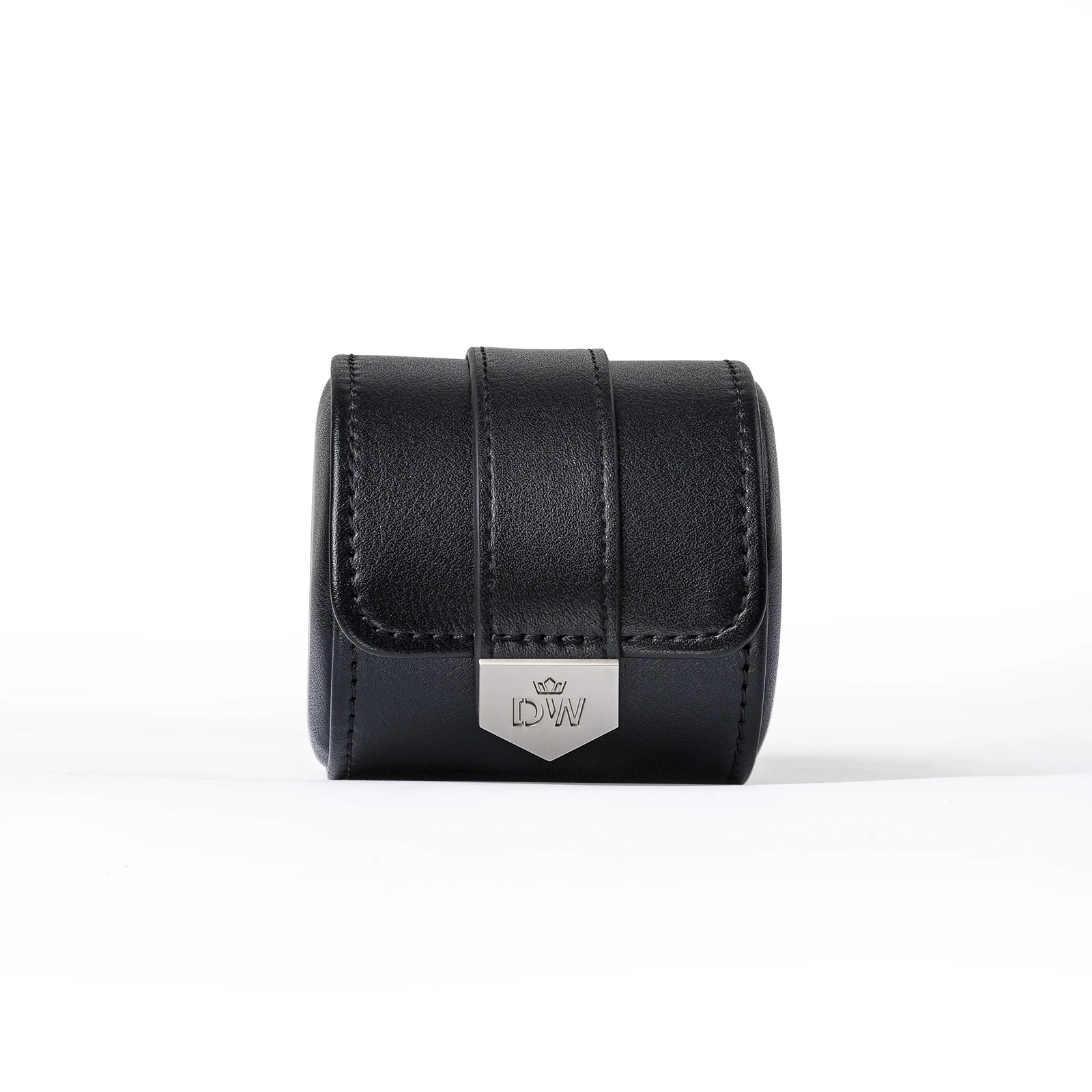 

Portable Men's Vegan Leather Watch Organizer Single Slot Travel Case Display Storage Box Christmas Gift