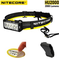 NITECORE HU2000 Work Headlamp 2000 Lumen Rechargeable LED Headlight Compatible with External USB-C Power Sources