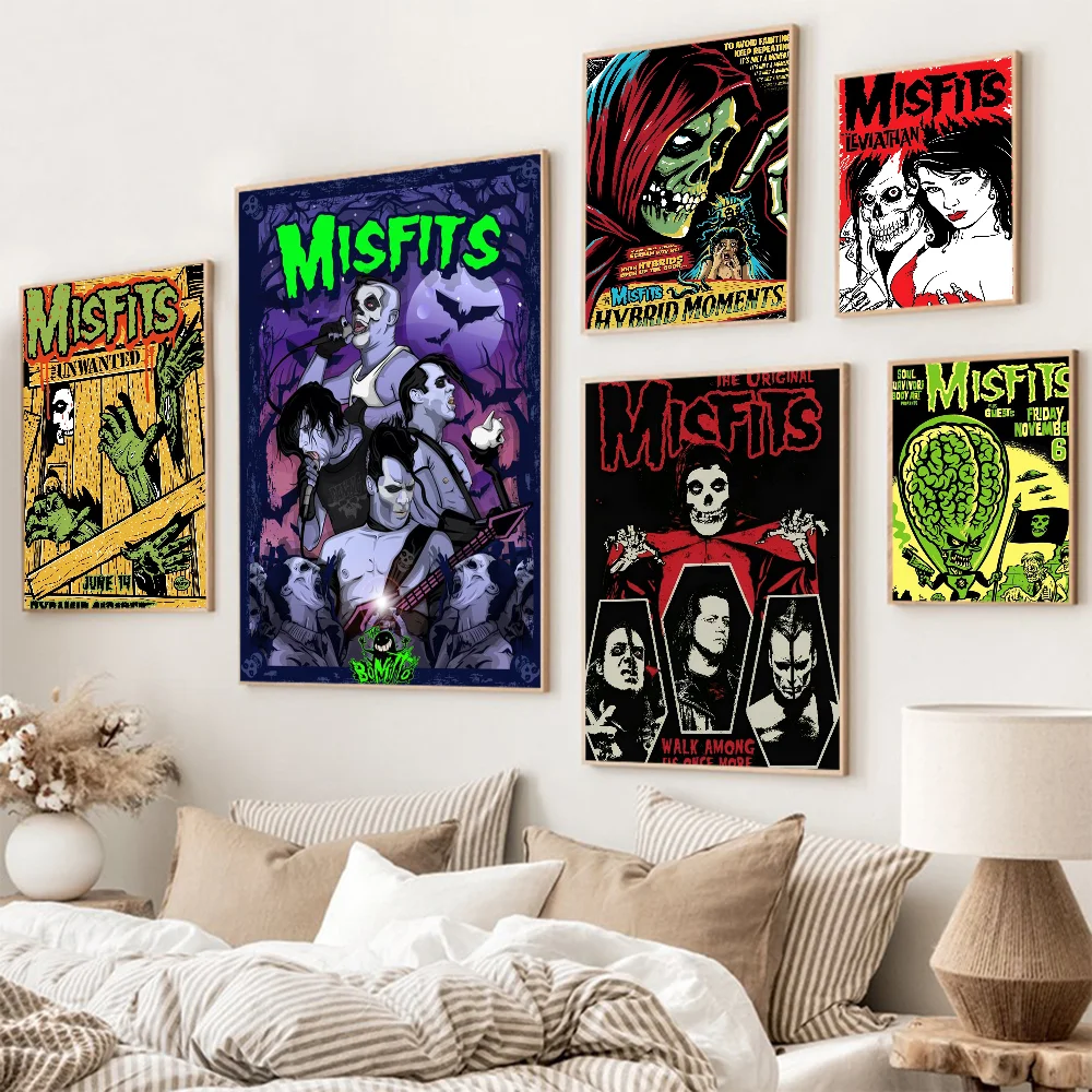 The M-misfits G-glenns Anime Posters Sticky Fancy Wall Sticker For Living Room Bar Decoration Room Wall Decor