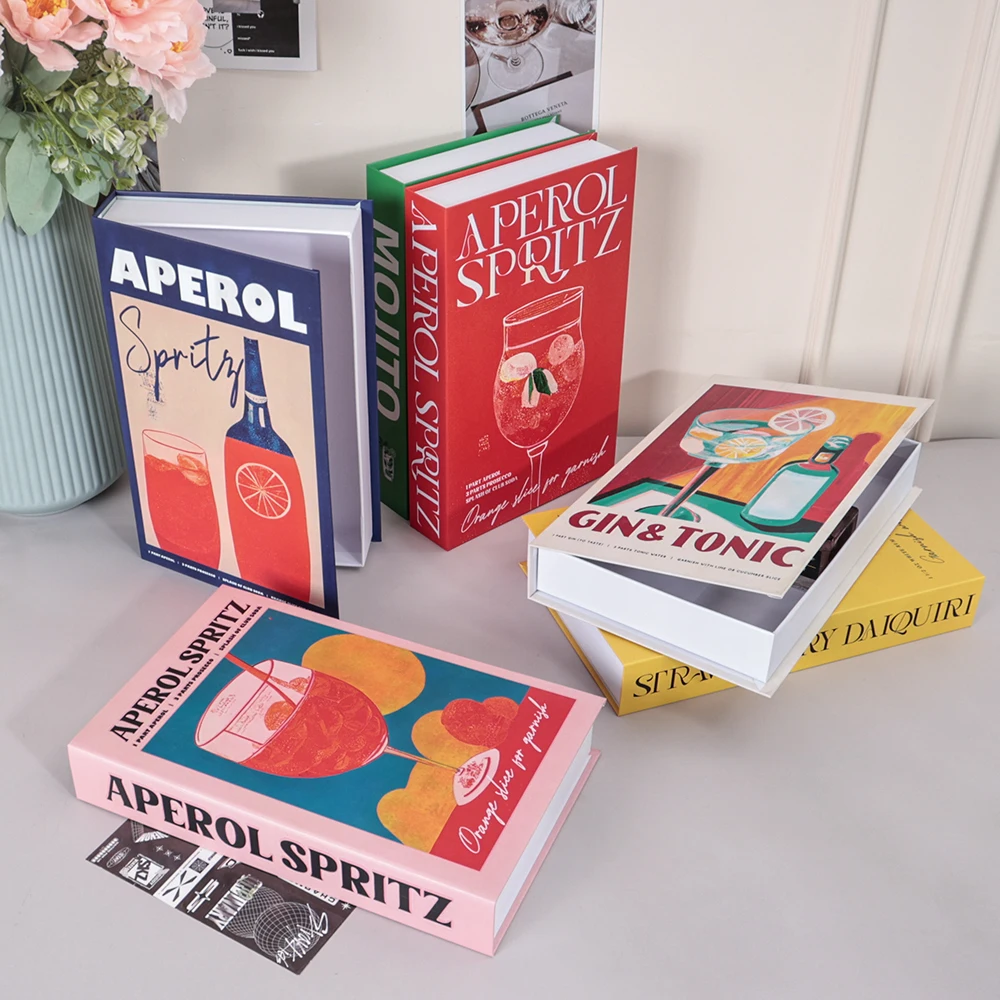 New Luxury Fake Books Home Decoration Remote Control Storage Box Coffee Table Living Room Fashion Home Decoration Accessories