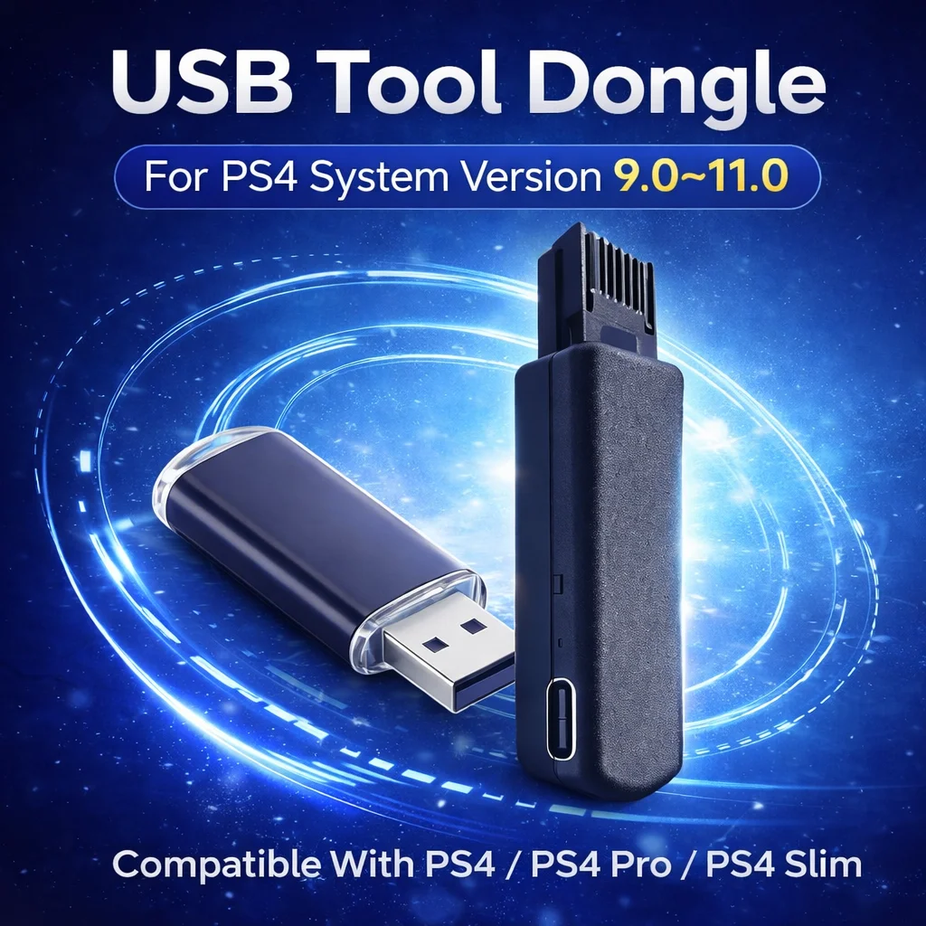 

USB-адаптер для консоли PS4, совместимый с версиями PS4 Pro Slim 9.0–11.0, устройство USB с подключением в один клик, простое в использовании