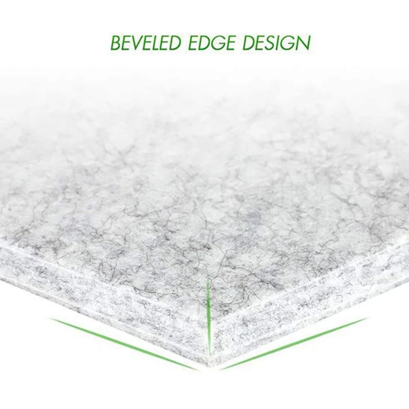 A69P-12 قطعة ألواح صوتية سداسية ذات حافة مشطوفة ألواح إسفنجية مقاومة للصوت، بطانة عازلة للصوت، معالجة صوتية للاستوديو #5