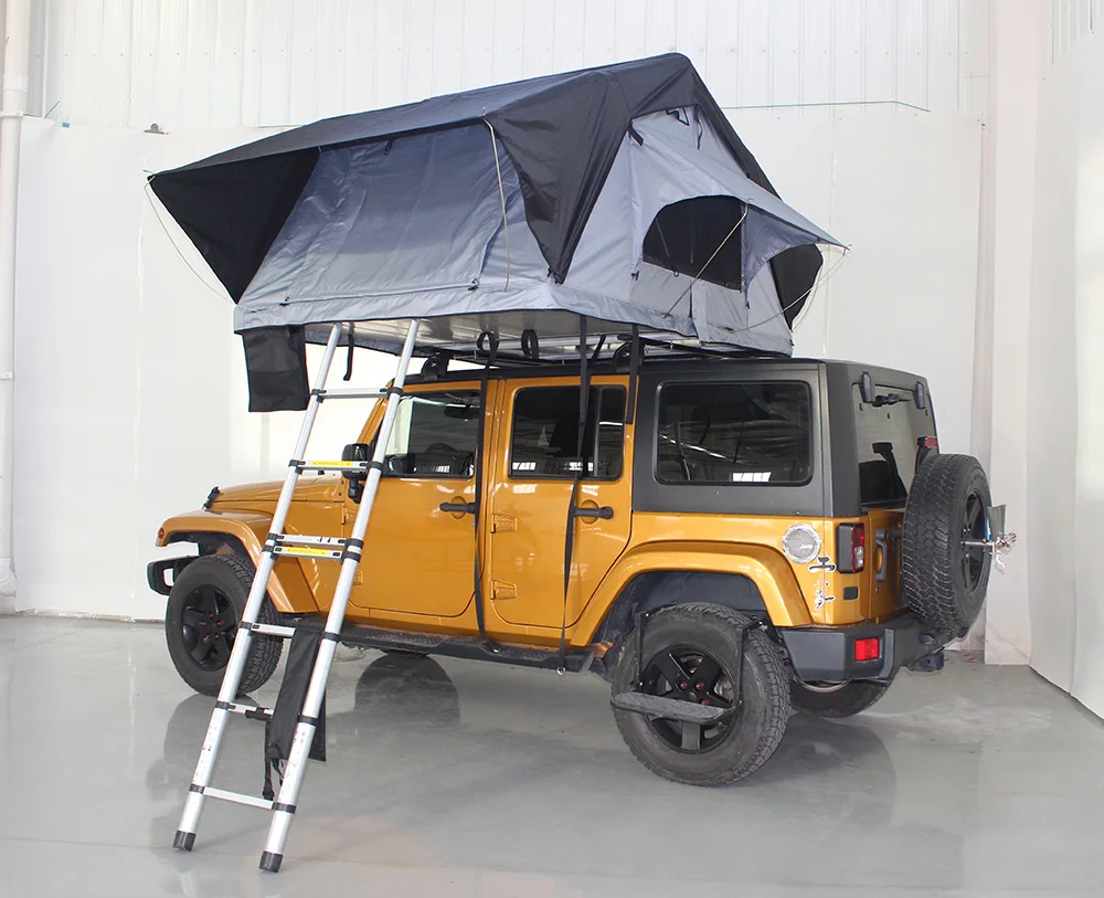 Outdoor 1-3 Person Polycotton Waterproof 4x4 Off-road Travelling Foldable Car Truck Camping Soft Shell Roof Top Tent