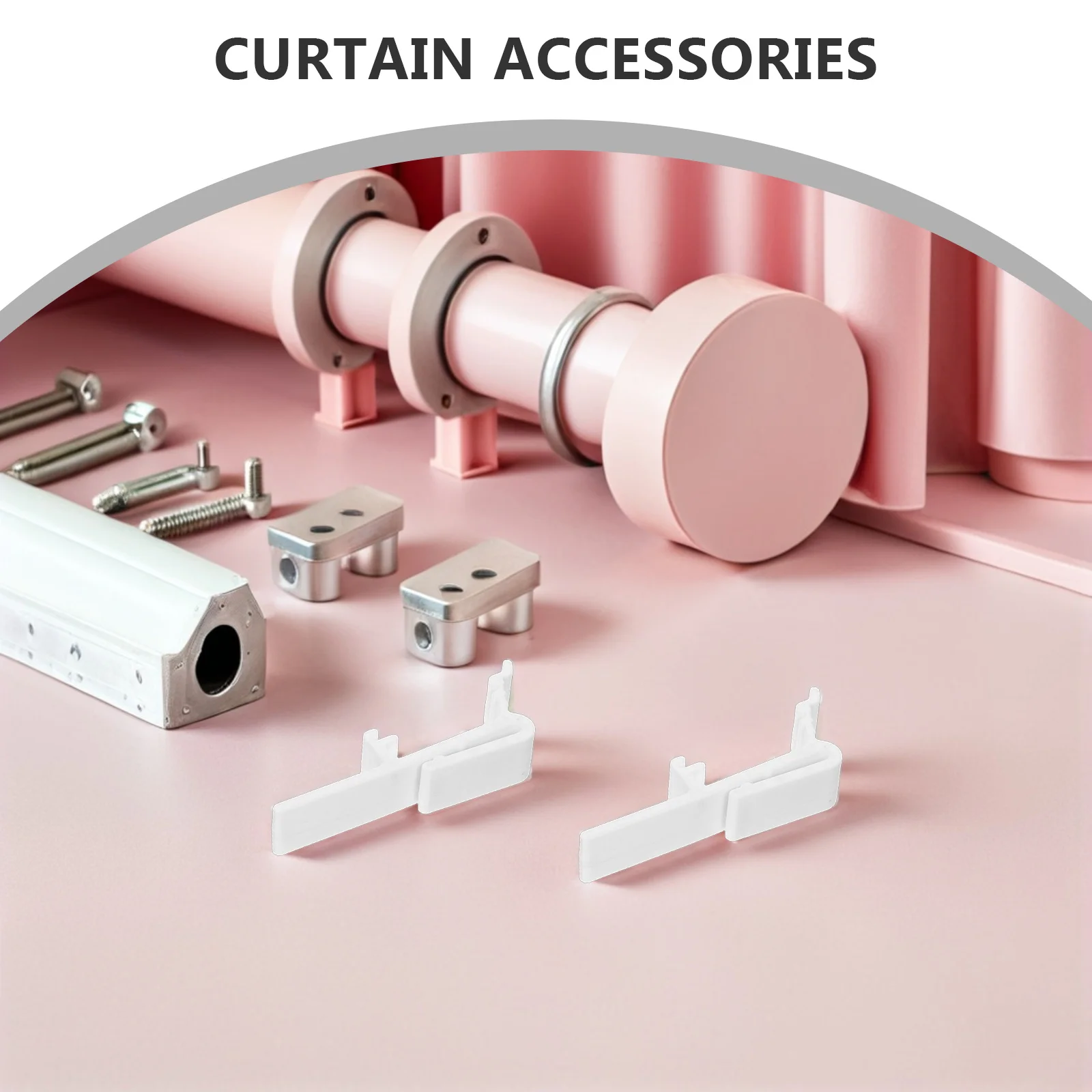 

12Pcs Vertical Blind Clips Window Shade Valance Clips Plastic Curtain Accessories Replacement Slats for Blinds