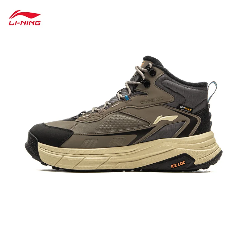 

LI-NING CROSS 2, унисекс, образная обувь, зимние флисовые теплые удобные кроссовки, стильные повседневные нескользящие прогулочные туфли AGLV079