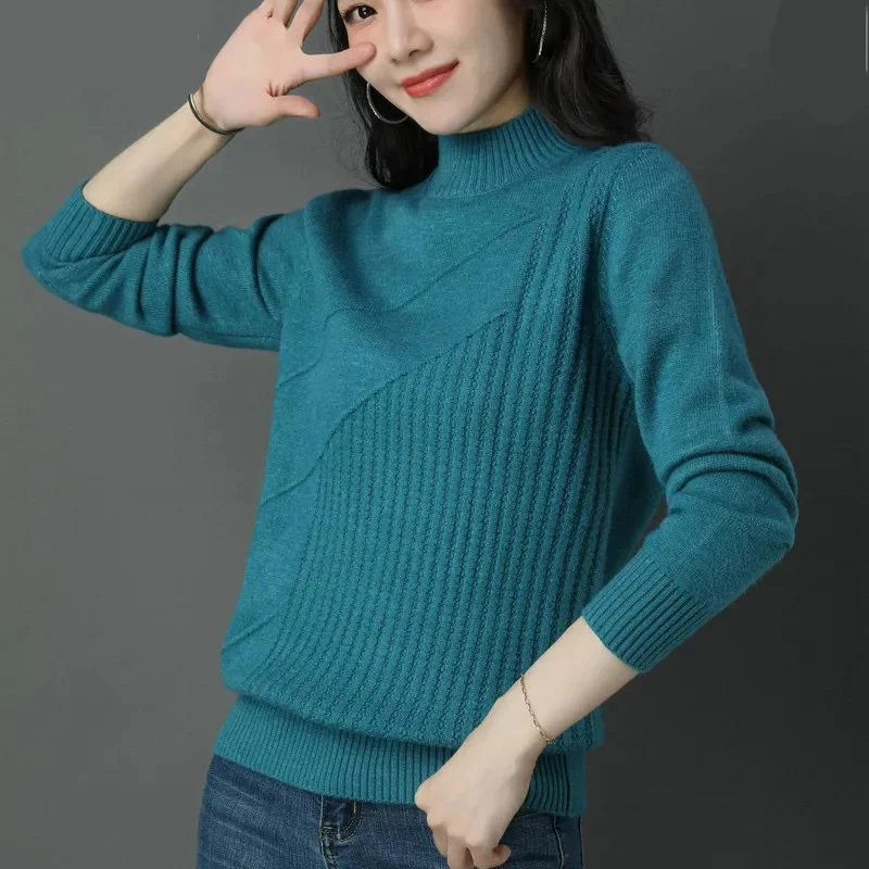 Turtleneck Sweater Womens 2024 Autumn Winter Tops Korean Slim Women Pullover Jumper Knitted Sweater Pull Femme Hiver Truien