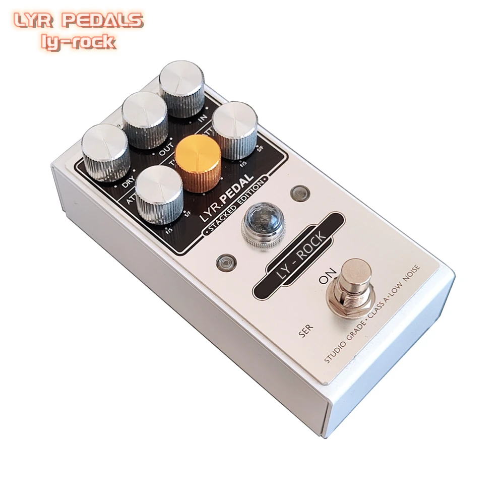 LYR-pedales Ly Rock White, Pedal efectos de compresión apilados de doble presión clásicos, reproduce con precisión el legendario sonido Kari 76