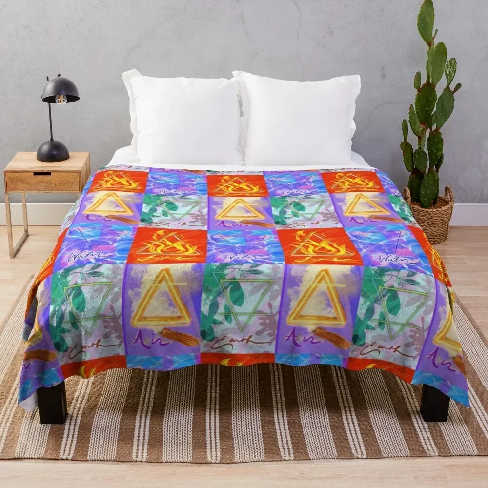 Quadratic Elemental Balance Throw Blanket For Baby Extra Large Throw Soft Beds Luxury Blankets