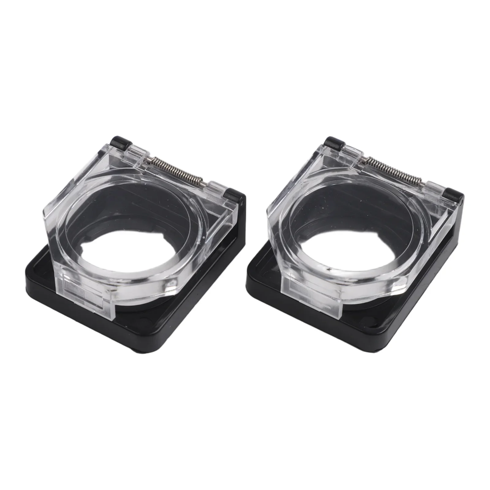 22mm Switch Cover Push Button Protective Cover For Child Safety Clear And Black Design Installation Without Tools