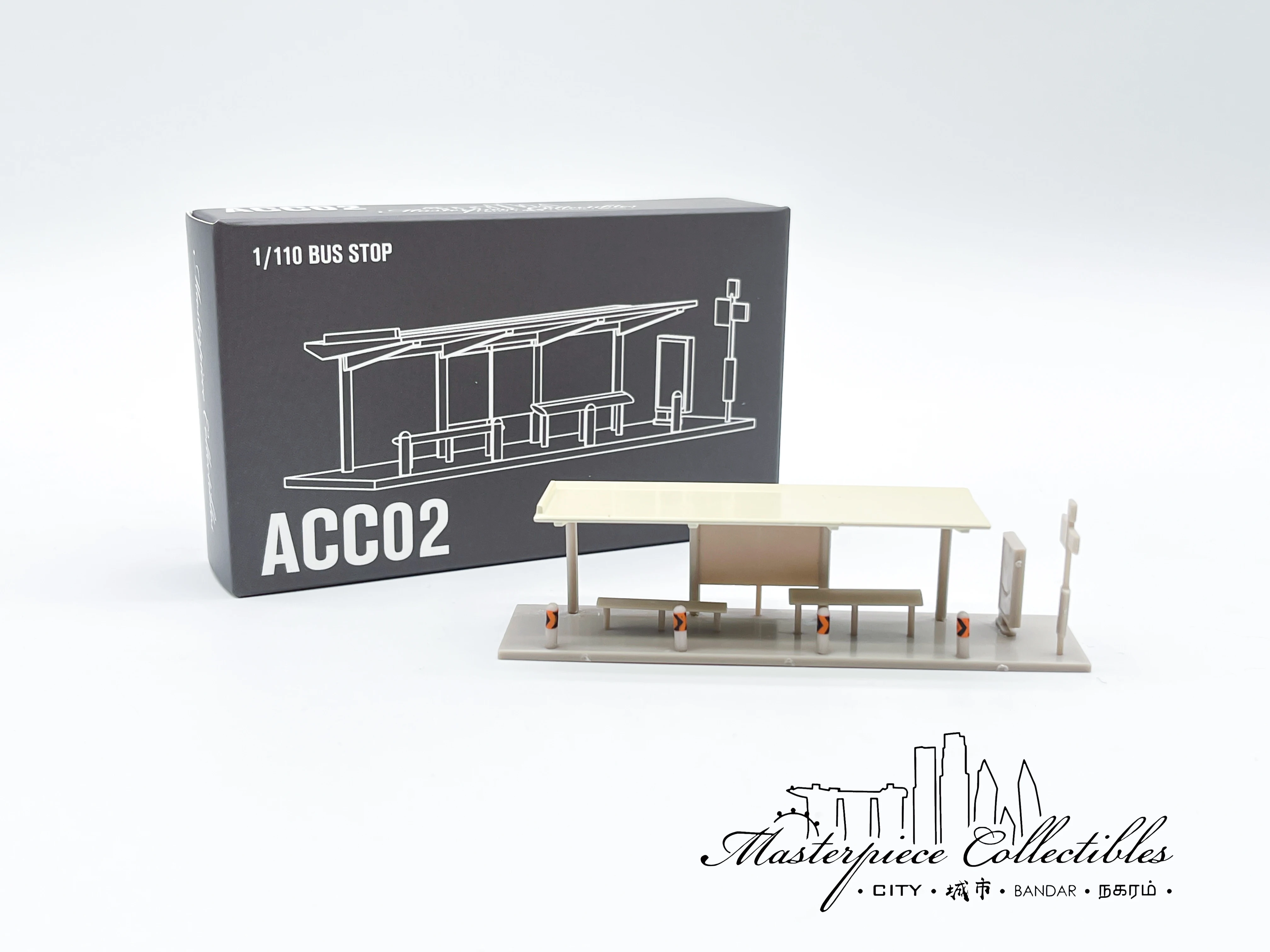 

Masterpiece Collectibles 1/110 Bus station pavilion scene model ACC02