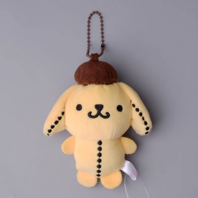 Sanrio Hello Kitty Bad Badtz Maru Cinnamoroll My Melody Pom Purin Cute Plush Doll Keychain Kawaii Stitch Monster Toy Kid Pendant