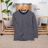Black and white striped long sleeved T-shirt Fashion Autumn t shirt for man Cotton Comfort T-shirt Casual y2k men's clothing top