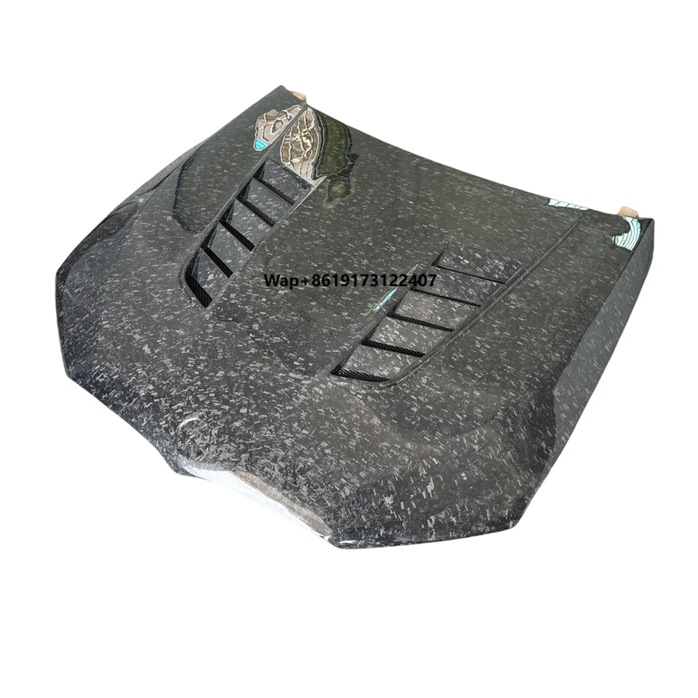 

Car Exterior Tuning Accessories Front Bonnet Forged Carbon Fiber Engine Hood Cover for M5 F90 V Style Engine Hoods
