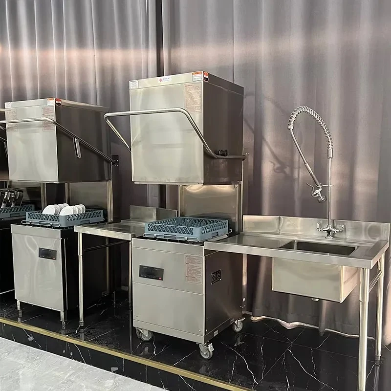 CE Certified Smart Dish Washing Machine Double Tank Double Pump for Commercial Kitchen Restaurant Hotel Industrial