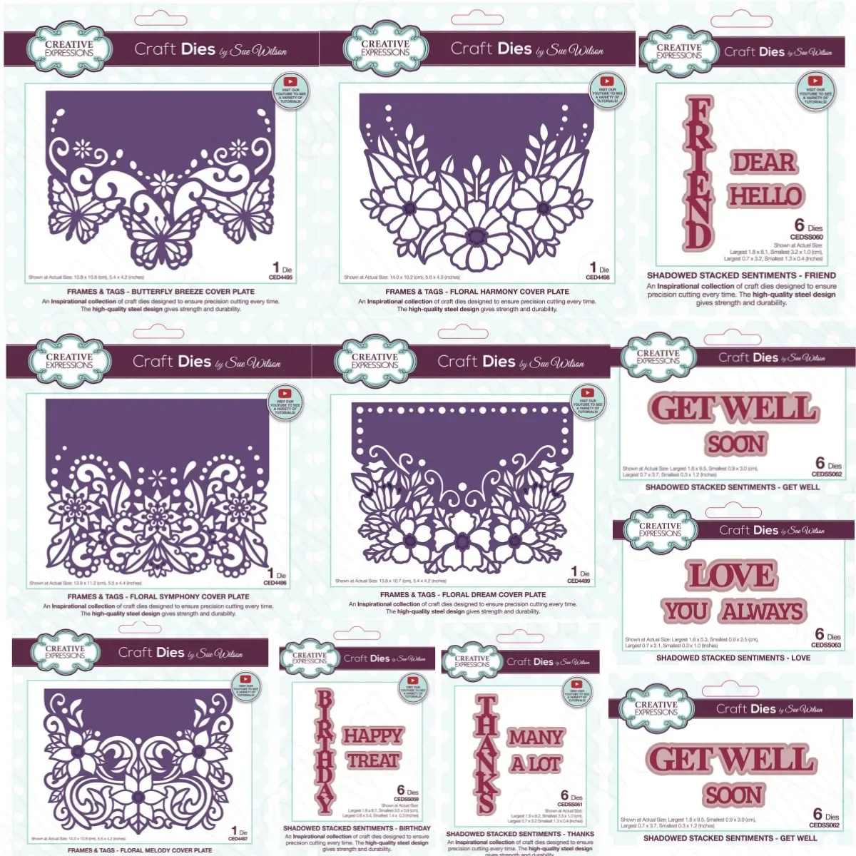 

2025 New Birthday Floral Butterfly Cover Collect Metal Cutting Dies DIY Scrapbook Diary Decoration Embossing Cut Template Make C