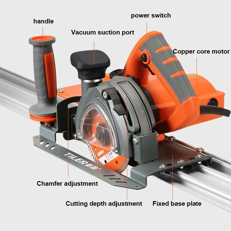 3.6m Large Porcelain Tile Cutting Machine With Rail Portable 45 Degree Waterjet Tile Cutting Machine Machinery