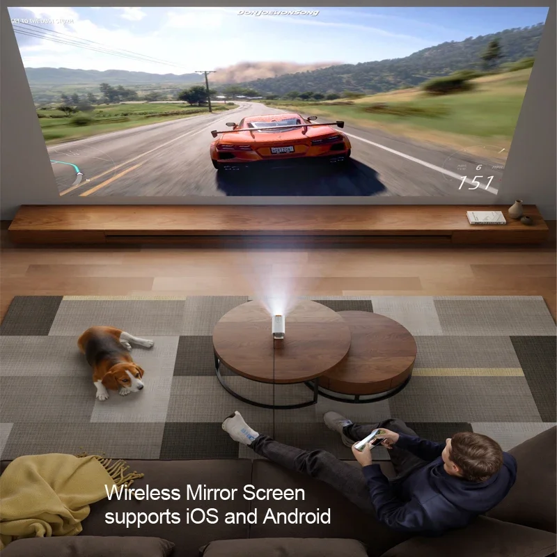 New Arrival Vivicine Y1S Pro Portable HD Android 12 WIFI LED Home Theater Movie Game Projector