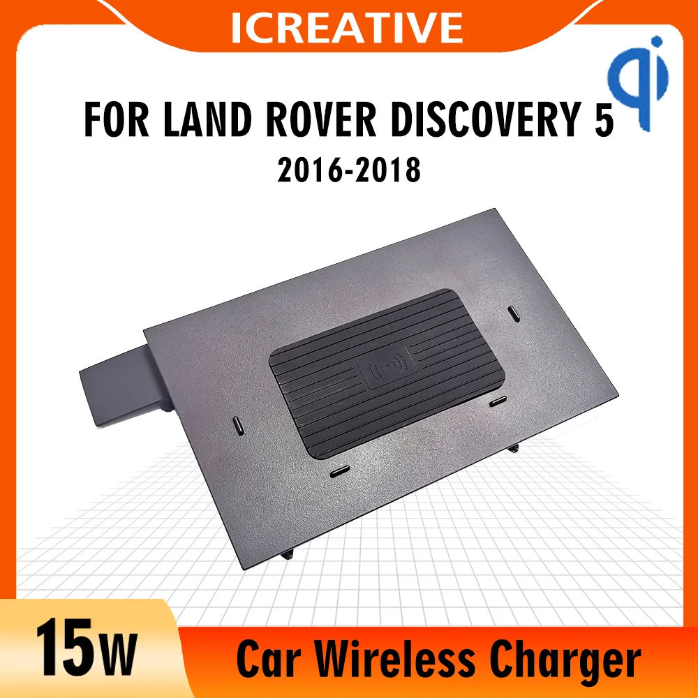 

Qi Wireless Charger For Land Rover Discovery 5 2016 2017 2018 Fast Charging Panel Car Accessories 15W Left Driving