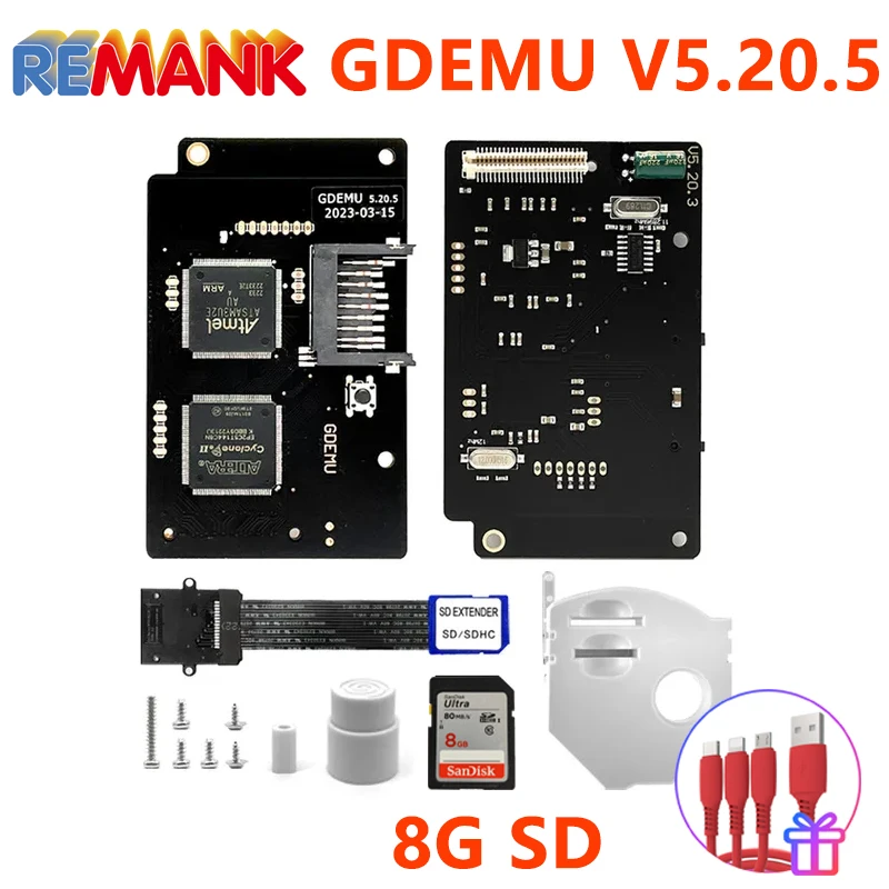 

REMANK GDEMU Set 5205 V515b for SEGA Dreamcast Optical Drive Emulation Board Remote Card Mount Kit for DC VA1 Console Accesories