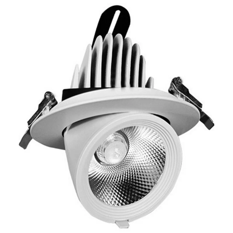 20W LED Elephant Trunk Light Flowering Spotlight COB Downlight Embedded Ceiling Light 360 Degrees