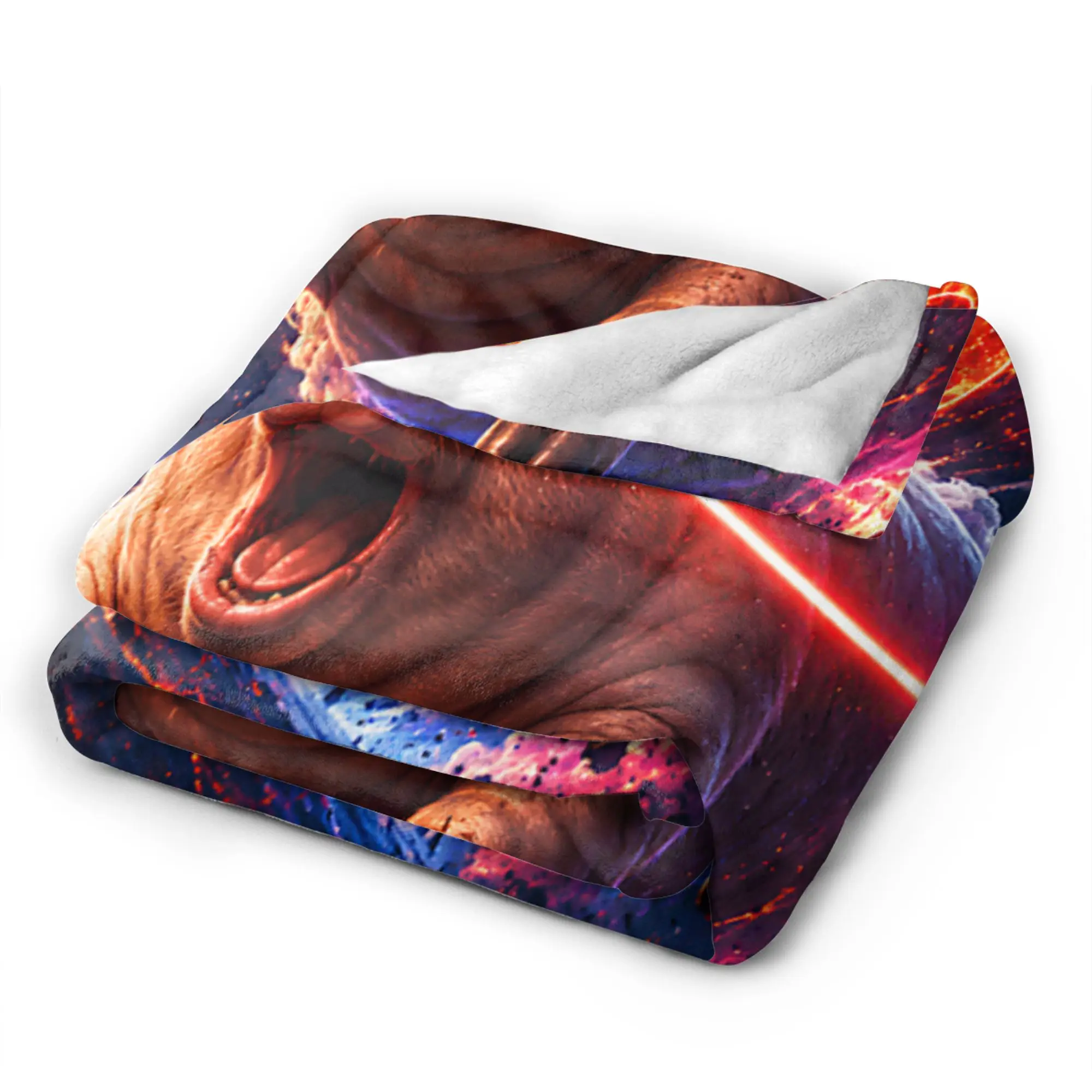 Soft Cozy Throw Blanket Travel Car John Pork Hair Laser Eyes 67 Meme Funny Memes Brainrot Memes Blankets Flannel Bedspread