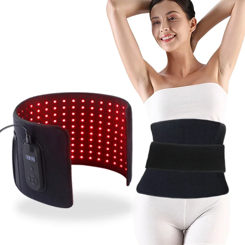 Medical Led Therapy Light Belt 660nm 850nm Infrared Red Light Belt Therapy Body Healthy Flexible Belt