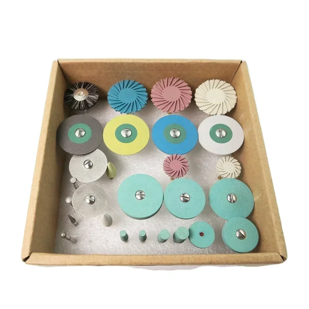 

Dentals Polishings Disc Burs Kit HP Grindings Zirconias Lithiums Disilicates