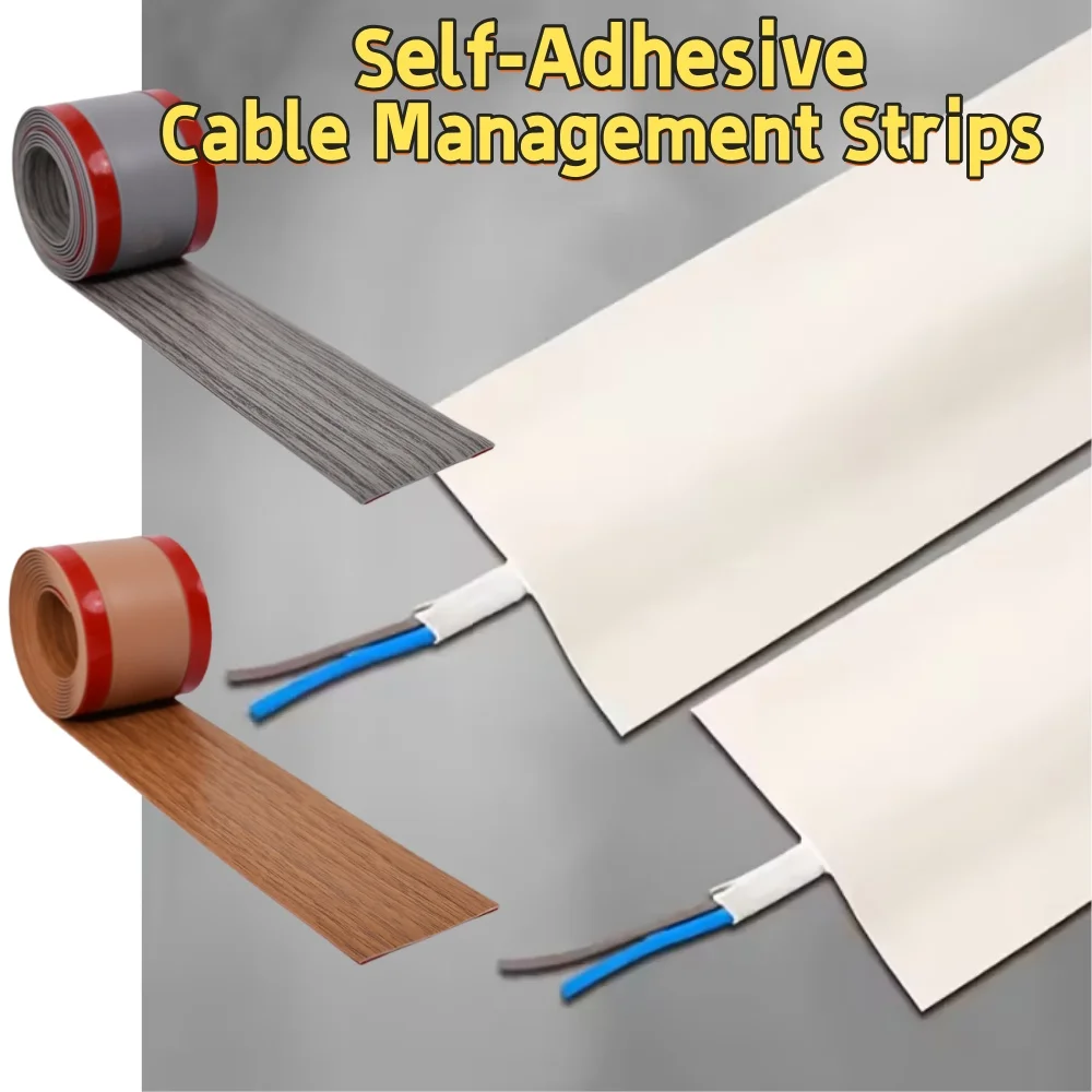 

1 шт., 3 м, защитная крышка для кабеля, ПВХ, самоклеящаяся защитная полоса для проводов, износостойкая, предотвращает путешествие, настенный и напольный органайзер для проводов