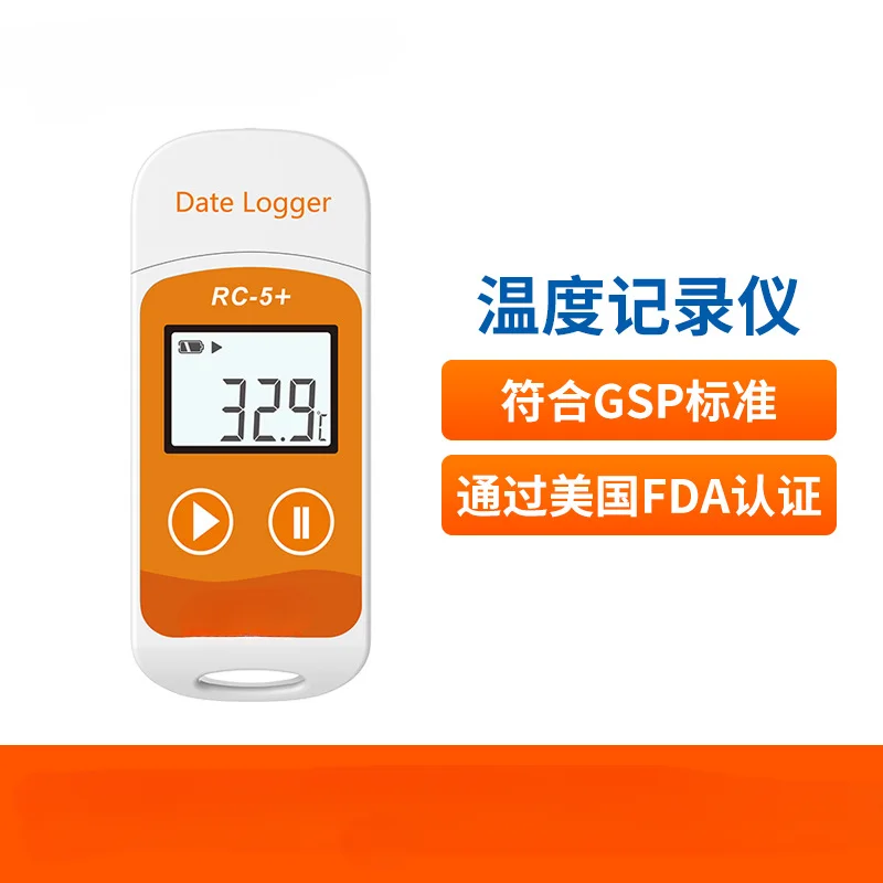 

RC-5+ PDF USB Temperature Data Logger Reusable Recorder 32000 Points High Accuracy