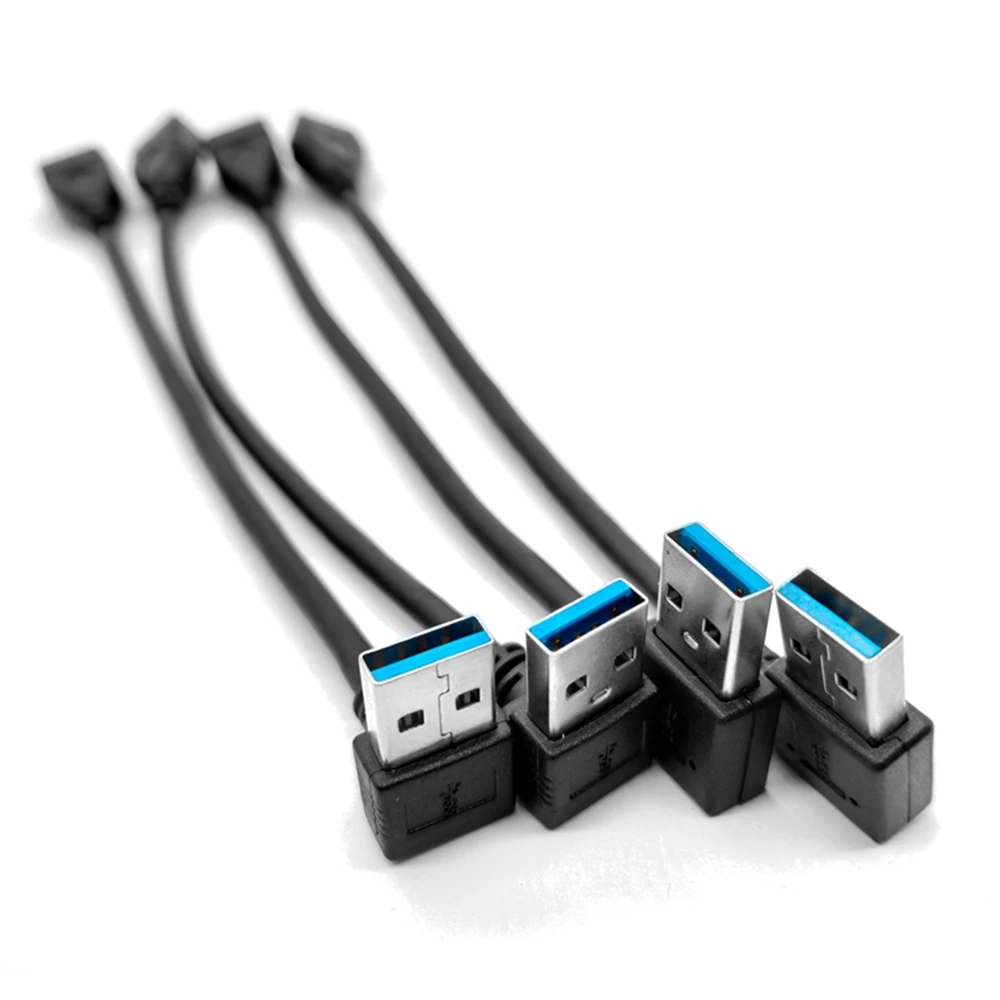 Type-C female elbow USB 3.0 adapter cable double-sided USB 3.1 female socket to computer USB data cable 5Gbps
