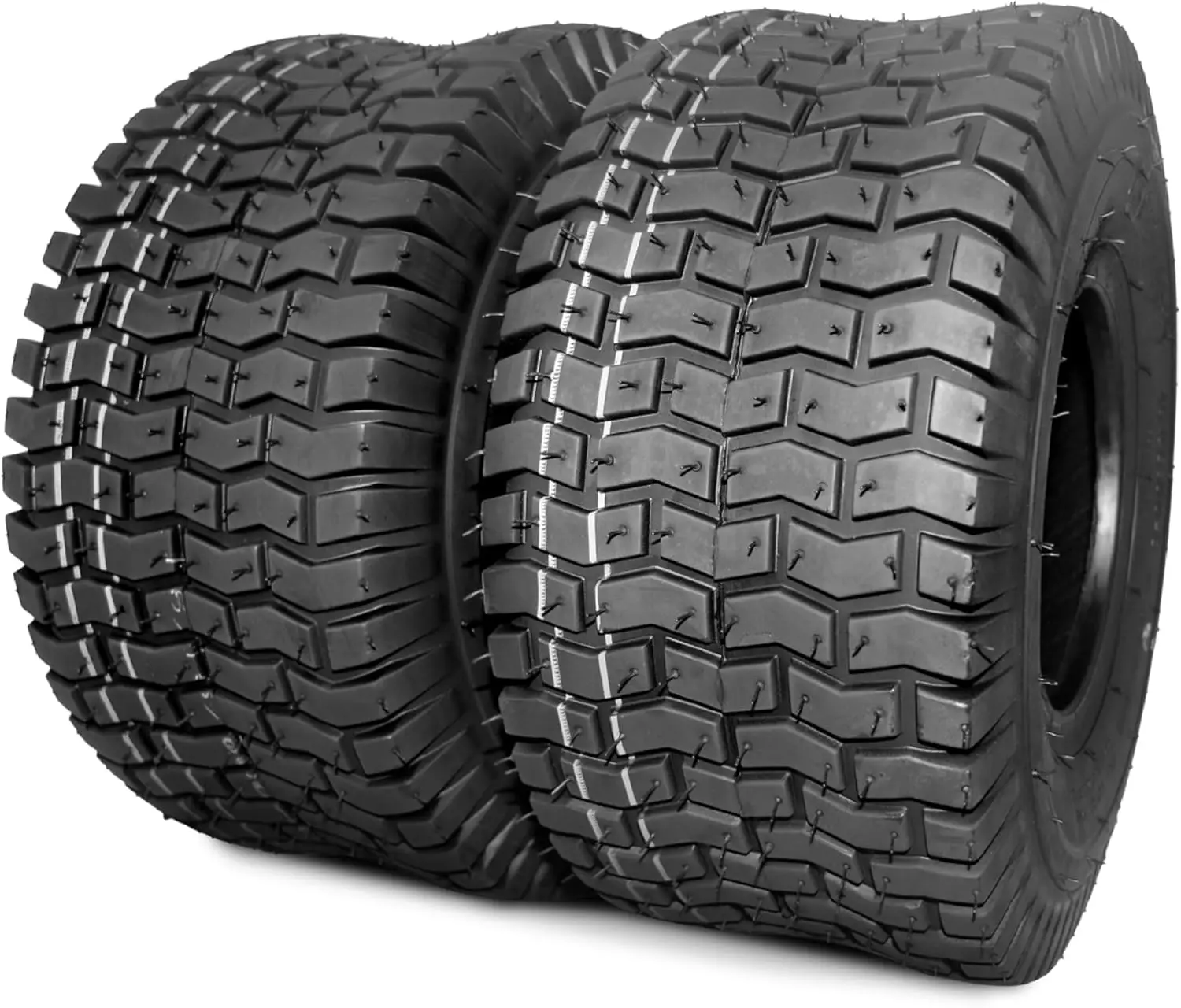 

15x6.00-6 Lawn Mower Tires (2 Pack), 4 Ply Tubeless, 570 lbs Capacity for Garden Tractor Riding Lawnmowers Front Tire