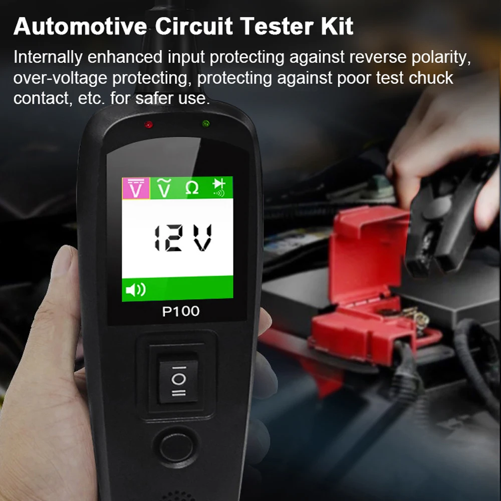 Automotive Circuit Tester Power Circuit Probe Kit Car Voltage/Resistant Tester Diagnostic Tool Component Activation 12/24V