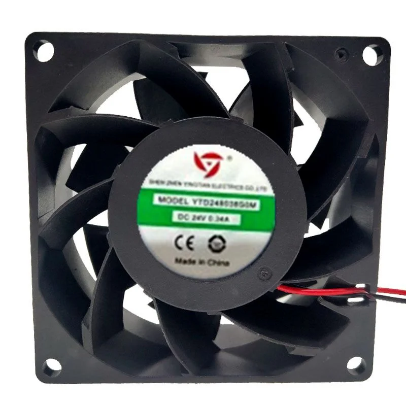 Nowy procesor wentylator chłodnicy do YTD248038S 24V 0.34A 8CM 8038 spawarka chłodząca wentylator przetwornica częstotliwości 80*80*38 Mm