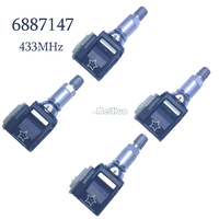 1/4PCS 6887147 433MHZ Tire Pressure Sensor For BMW F40 G42 NB2 U06 F44 F74 G20 G22 G26 G30 G60 F12 G32 G01 G05 G15 G70 U10 Car