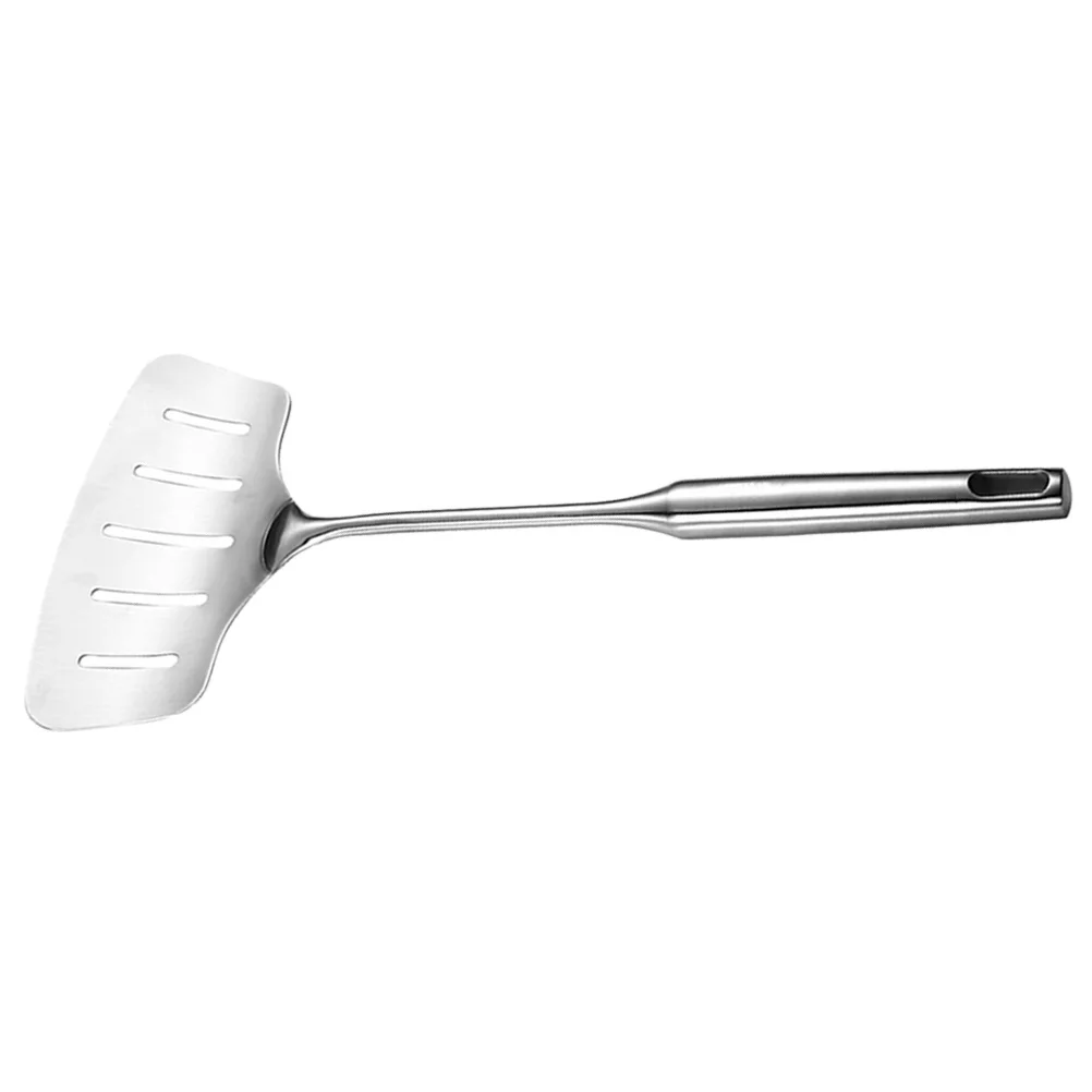 

Widen Stainless Steel Slotted Fish Turner Thin Flexible Edge Kitchen Utensils Fried Fish Spatula Steak Pizza Shovel Draining Oil