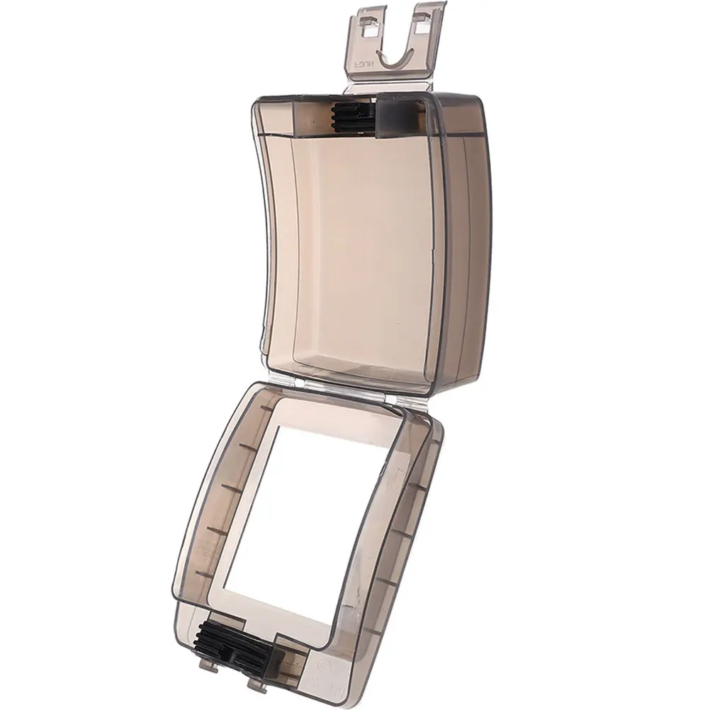 

Transparent Waterproof Bathroom Socket Cover Splash-Proof Receptacle Protector for Multiple Power Cables Outdoor Indoor Use