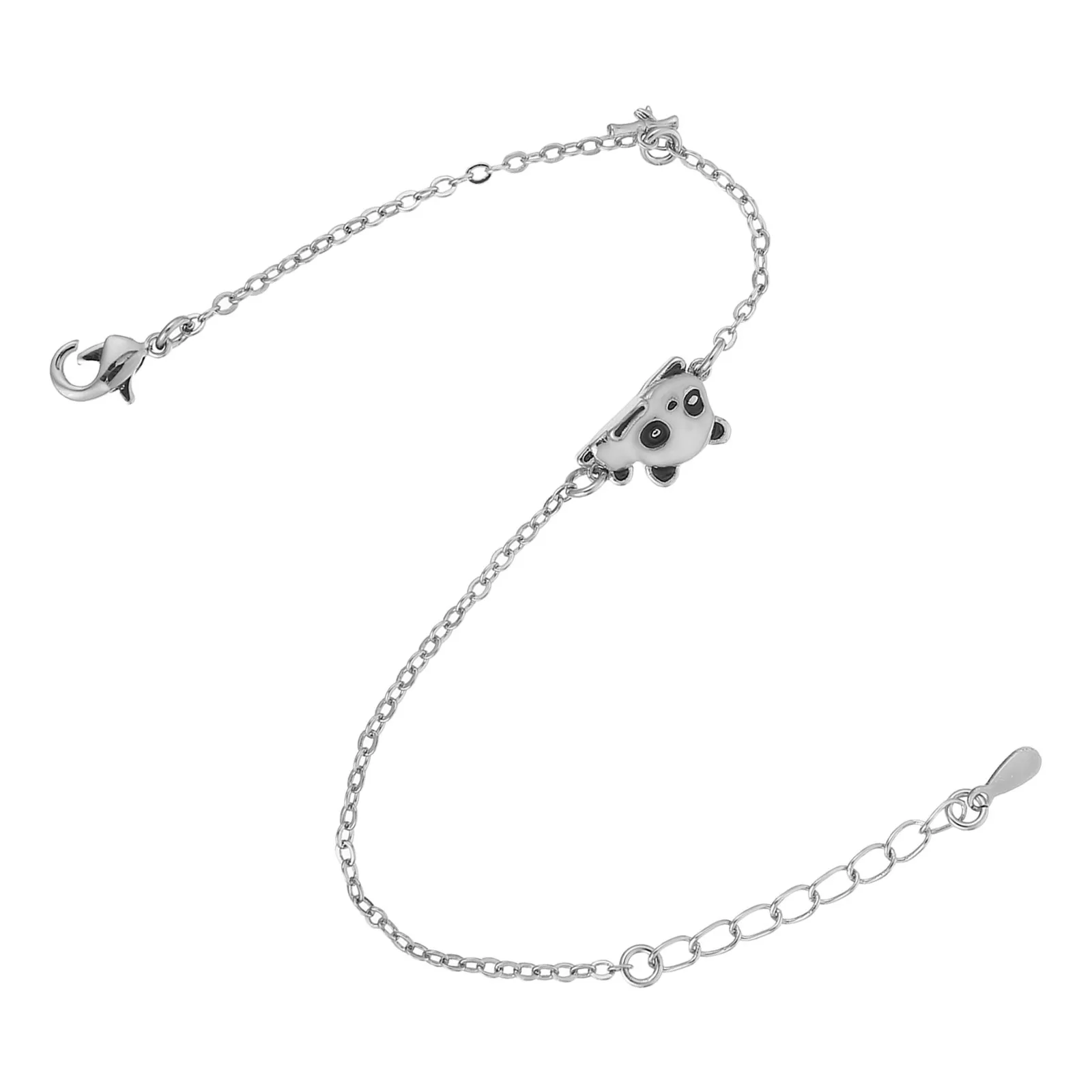 

Panda Bracelet Adjustable Copper Cute Animal Themed Bracelet Stylish Wrist Jewelry for Daily Wear Parties Gifts