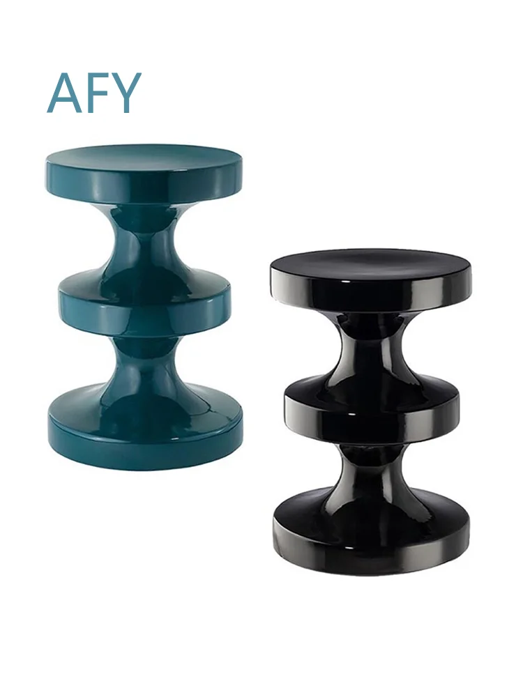 Nordic Circular Coffee Table for Living Room Sofa Corner Tables for Balcony Tea Desk for Art Fiberglass Design Furniture for