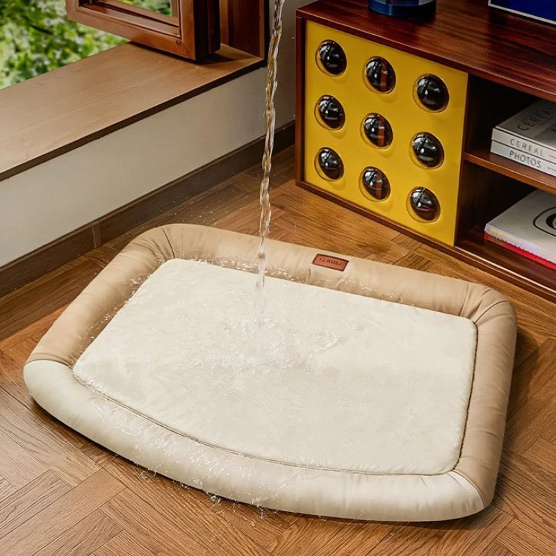 Waterproof dog sleeping pad, suitable for all seasons, for Teddy and Bichon dogs, spring and summer cat bed, sofa sleeping pad
