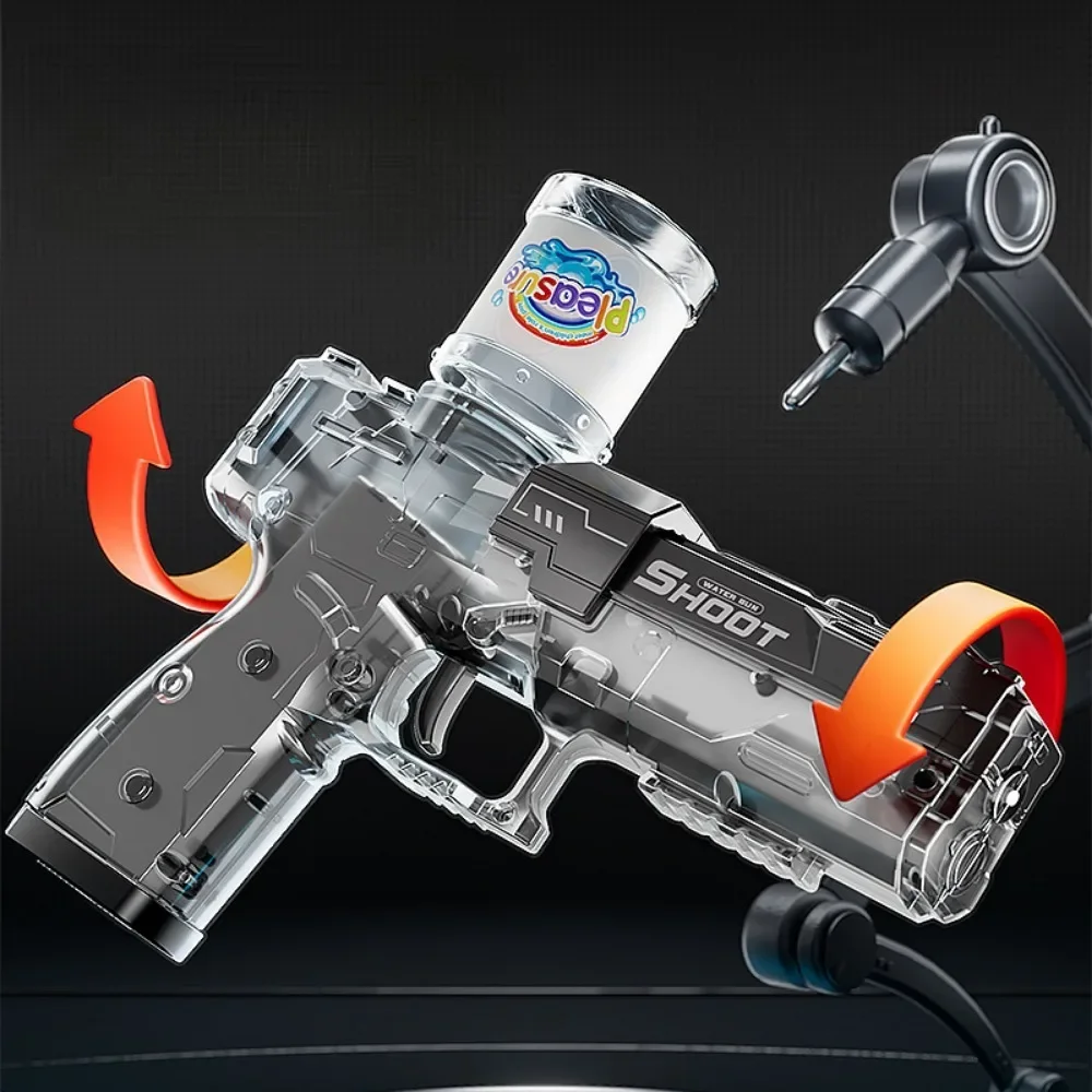 ปืนฉีดน้ำไฟฟ้าโหมดเร็วการระเบิดน้ำแข็งปืนฉีดน้ำว่ายน้ำเล่นเกมเครื่องมือของเล่นกลางแจ้งสำหรับเด็กของขวัญวันเกิดคริสต์มาส